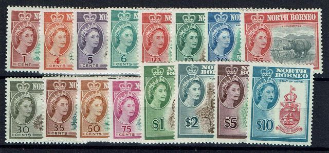 Image of North Borneo/Sabah SG 391/406 UMM British Commonwealth Stamp